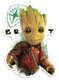 Baby Groot "oo" Eyes Guardians of The Galaxy Vol. 2 Cardboard Cutout Wall Art 