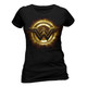 Justice League Wonder Woman Logo Official Fitted Ladies T-Shirt 