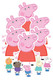 Peppa Pig Table Top Cardboard Cutouts Party Pack of 11