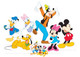 Mickey Mouse en Vrienden Officieel Tafelblad Kartonnen Uitsnijdingen Feestpakket van 7 