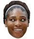 Serena Williams Tennis Celebrity 2D Single Card Party Face Mask
