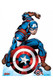 Offizieller Marvel-Pappausschnitt von Captain America First Avenger