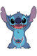 Stitch Standing de Lilo and Stitch Recorte oficial de tamaño real y mini cartón