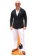 Pitbull Rapper Lifesize et Mini Carton Découpe / Voyageur / Standup