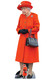 Queen Elizabeth II Red Hat and Coat Lifesize Cardboard Cutout (Platinum Jubilee 2022)