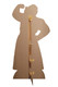 Rear of Luisa from Encanto cardboard cutout