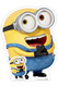 Happy Bob Minion Mini Cardboard Cutout Official Minions: The Rise of Gru Standee