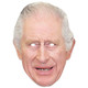 Masque facial de fête de carte unique 2d du couronnement royal du roi Charles III