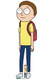 Morty smith fra rick and morty officielle papudskæring / standee