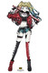 Harley quinn Anime estilo cartón recorte mini standee/ stand up