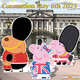 Selectie van kartonnen uitgesneden Peppa Pig Coronation