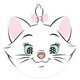Marie from The Aristocats Single 2D Card Party Face Mask