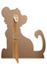 Rückseite von Simba sitzend aus dem Pappausschnitt / Standee „Der König der Löwen“.