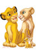 Simba and Nala from The Lion King Cardboard Cutout / Standee