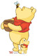 Winnie the Pooh and the Honey Bee Mini Cardboard Cutout Official Disney Standee