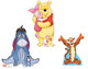 Winnie the Pooh and Friends Mini-Pappausschnitt-Set mit 3 offiziellen Disney Aufstellern