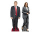 Kamala Harris and Donald Trump Cardboard Cutout Twin Pack USA Election 2024