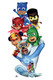 PJ Masks Group Cardboard Cutout with Catboy, Gekko and Owlette