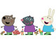 Rebecca, Danny and Molly Cardboard Cutout Peppa Pig Multi Pack