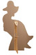 Rear of Duck Blue Bonnet Cardboard Cutout / Standee / Standup