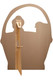 Rear of Easter Chicks in a Basket Cardboard Cutout