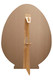 Rear of Ornate Style Easter Egg with Chick Cardboard Cutout