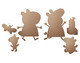 Rear of Peppa Pig, Baby Evie and Suzy Sheep Cardboard Wall Decoration Pack
