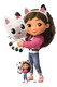 Gabby and Pandy Paws from Gabby's Dollhouse: The Movie Mini Cardboard Cutout
