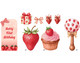 Berry Cupcake First Birthday Cardboard Cutout Multi Pack Bundle