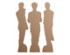 Rear of Felix, Han and HyunjinK-Pop Shelf Top Cardboard Cutouts Pack of 3
