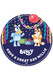 Personalised Bluey Purple Balloon Theme Cardboard Sign 
