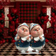 Lifestyle Tweedledum and Tweedledee Twins Wonderland Party Large Cardboard Cutout 