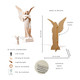 Features image Angel Statue Cardboard Cutout White Stone Style Standee