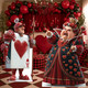 Queen of Hearts and Soldier Cardboard Cutouts lifestyle image