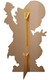 Rear of Mad Hatter cardboard cutout