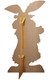 Rear of March Hare cardboard cutout