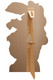 Rear of White Rabbit cardboard cutout