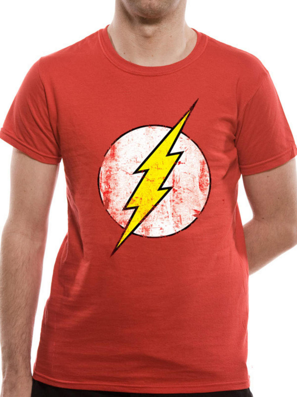 The Flash Speed Lines T-Shirt - Popfunk Unisex Graphic Tee Gold