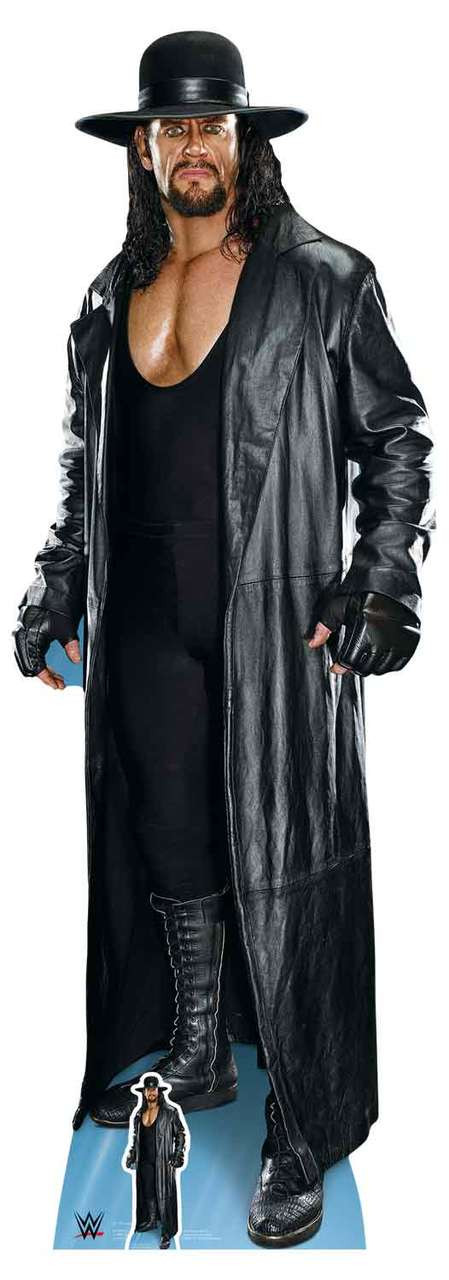 Décor Taille Réelle The Undertaker WWE (long Manteau) + Carte Découpe Mini Offerte - Neuf UK