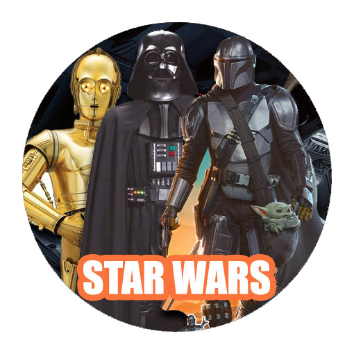 Star Wars licensed cardboard cutouts, masks and original movie posters