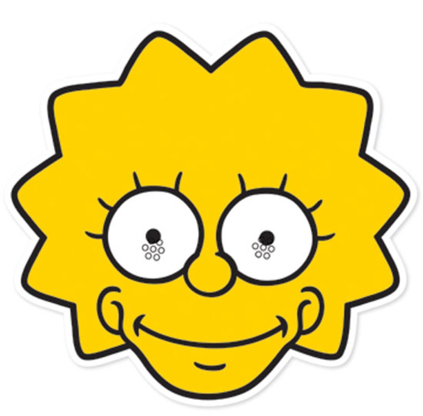 Lisa Simpson Party Face Mask The Simpsons Available Now At Starstills Com