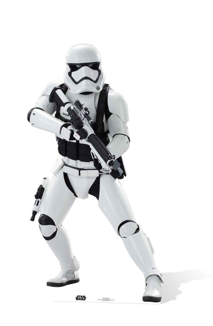First Order Stormtrooper Star Wars The Force Awakens Lifesize Cardboard Cutout Buy Star Wars Standups Standees At Starstills Com