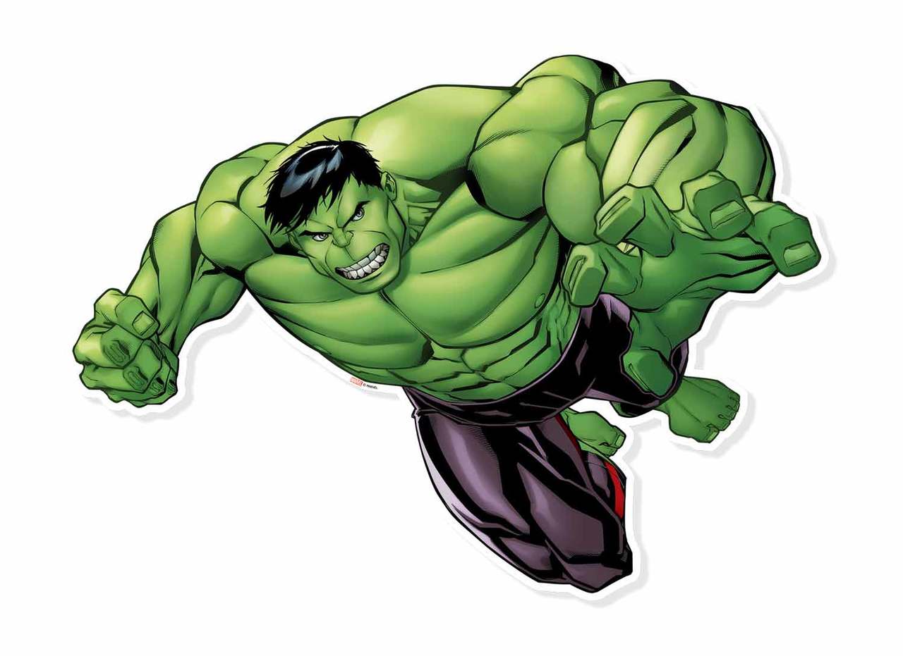 Hulk Smash Wall Art 3d Effect Official Marvel Cardboard Cutout Wall Art