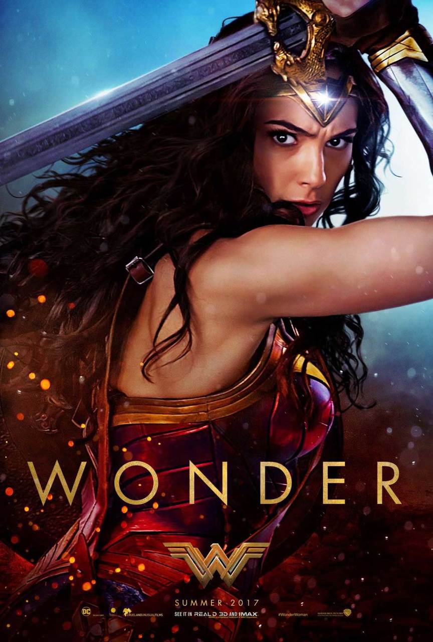 Wonder Woman Original Movie Poster Wonder Sword Style B Buy