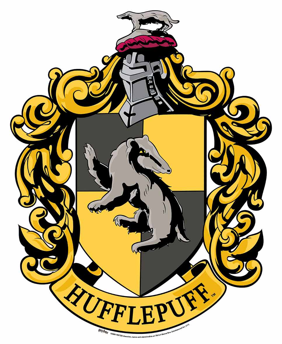 Hufflepuff Crest van Harry Potter Wall 