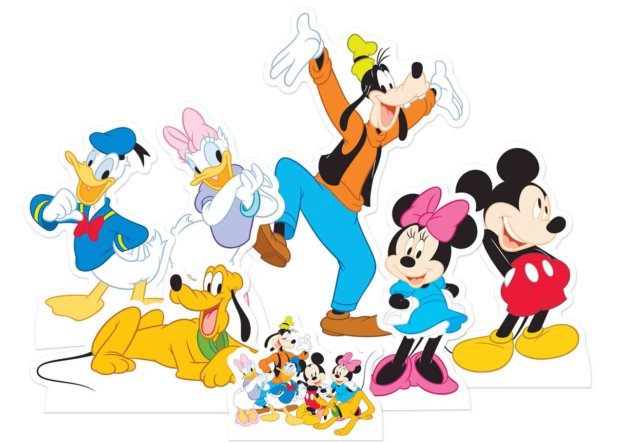 Mickey Mouse and Friends Official Table Top Cardboard Cutouts Party Pack of  7