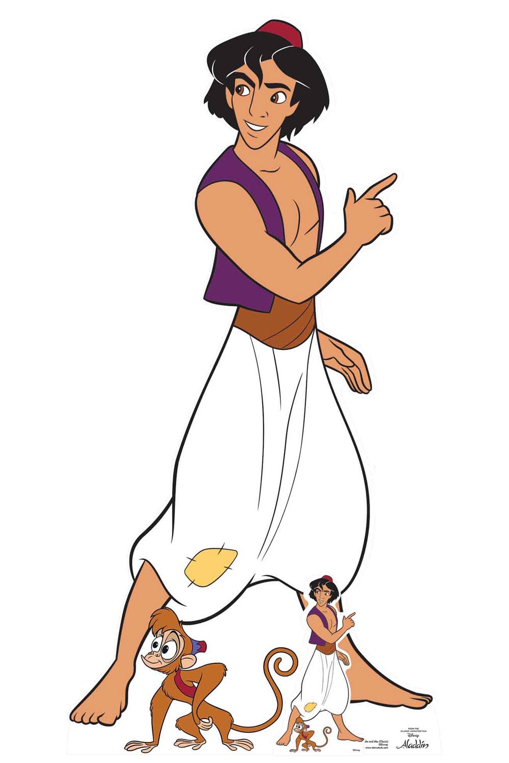 Aladdin Und Abu Classic Disney Lifesize Pappausschnitt Standee