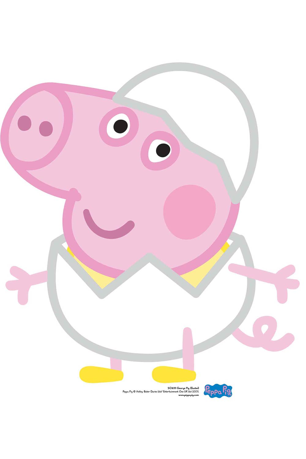 George Pig Easter Egg Cardboard Cutout Standee