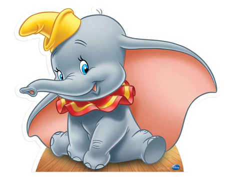 SS76600) ダンボ（ Disney ）の等身大段ボール切り抜き