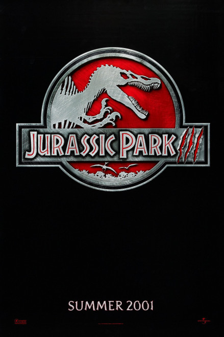 ジュラシックパークⅢ  【非売品】映画ポスター　B2 送料無料m01515『ジュラシック・パークIII』映画劇場公開用B2判